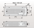 Outer Cover attached Type Space Heater OUTLINE 