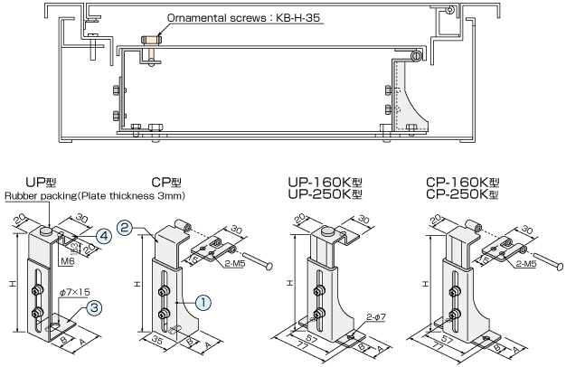 Metal Supporer for Distribution Board(With ornamental screw)