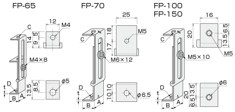 Flat Type Metal Supporter