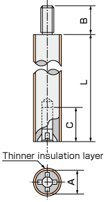 Surface insulating Type Round shaped Metal Supporter(Plus type slot) 