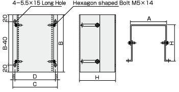 Sliding Type Metal Mount for Divergent Circuit Breaker 