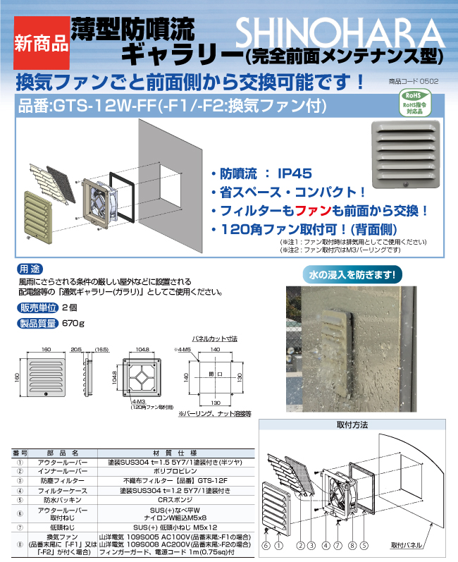 機能門柱 機能ユニット モデルノ プラス エフ プレーン (LED照明無し) 1Bタイプ ブロック厚：120 R右勝手 インターホン別売 オンリーワン イメージ：B窓 - 35