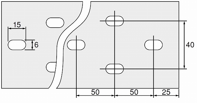 取付孔寸法図