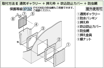 通気ギャラリー 取付方法E
