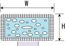 長方形（芯材：発泡ウレタン）